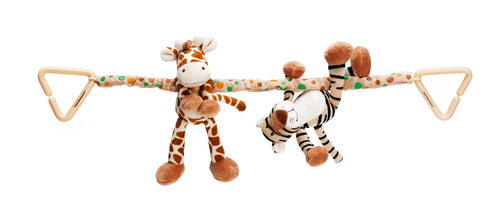 Teddykompaniet barnevognskæde - Giraf og tiger